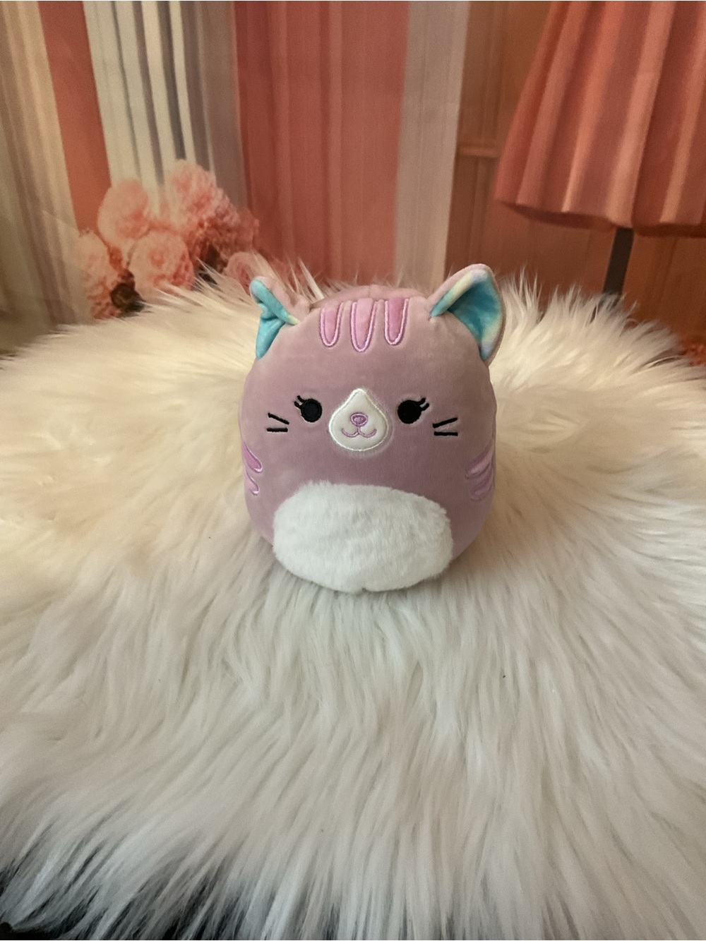 Plush Pink Cat Toy - Soft Stuffed Pet Toy